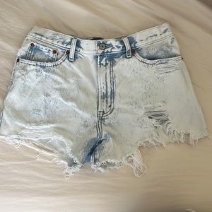 Abercrombie and fitch acid wash Jean shorts